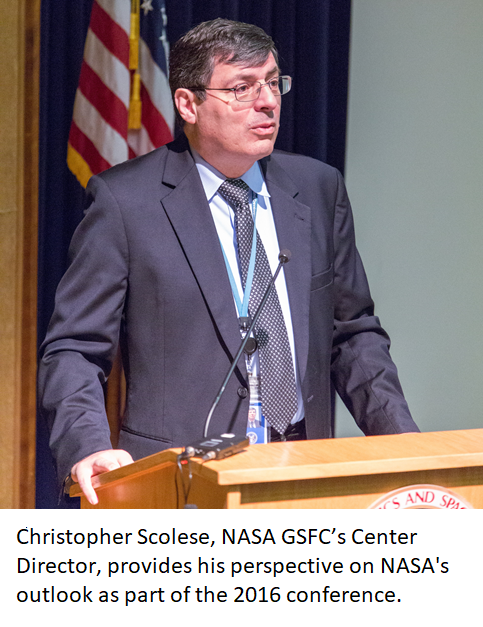 Christopher Scolese, NASA GSFC’s Center Director, provides his perspective on NASA's outlook as part of the 2016 conference.